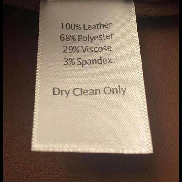 ecru  brown suede long sleeve top - Picture 11 of 14